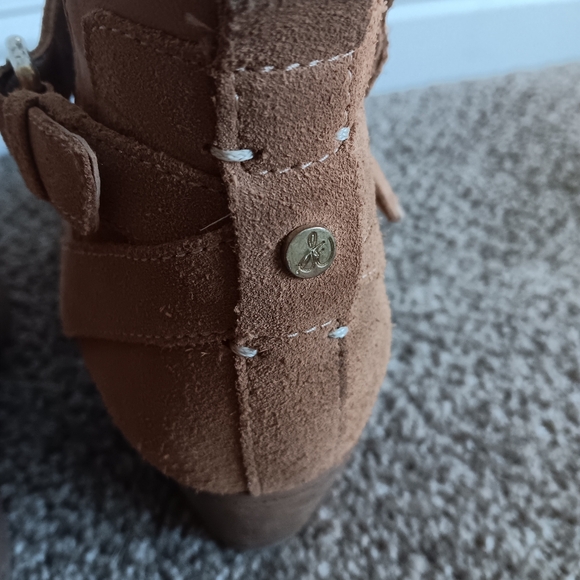 Sam Edelman Suede Leather Ankle Booties - Picture 11 of 14